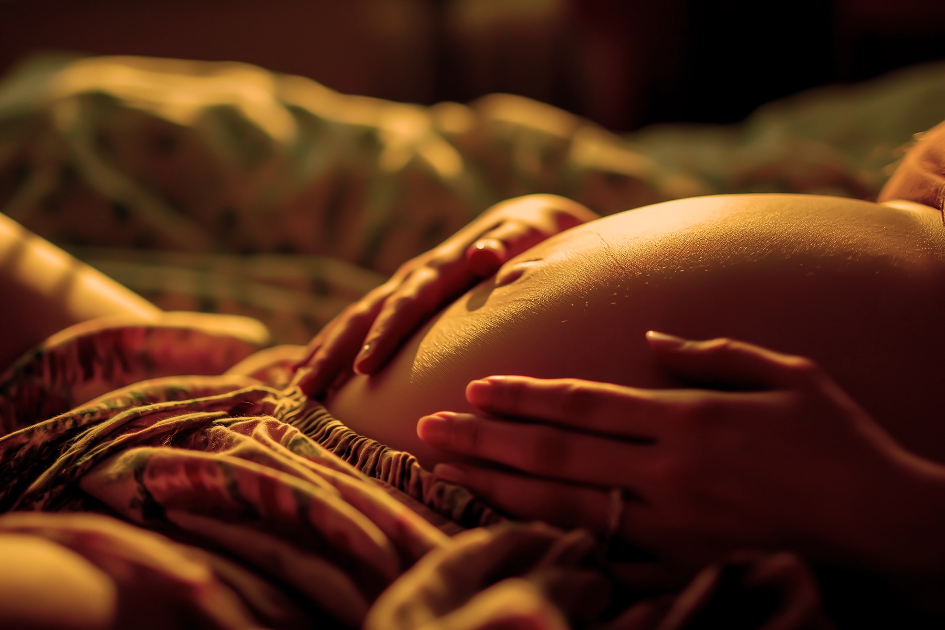 Schwangere Frau Babybauch